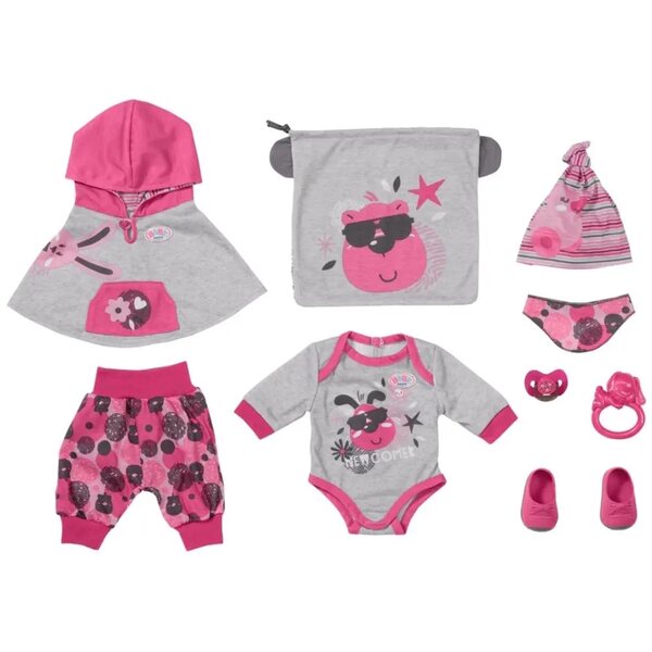 Baby Born Deluxe Set für Neugeborene 43 cm mit kompletter Kleidung und Accessoires