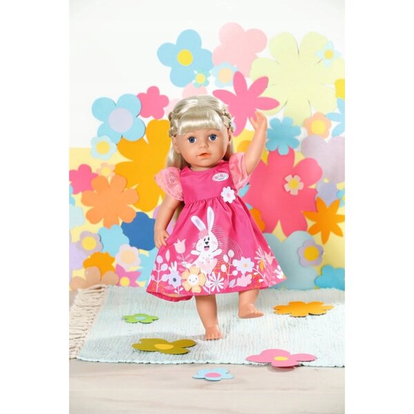 Baby Born Flowers Sommerkleid mit Blumen und Tüllärmeln für Puppen