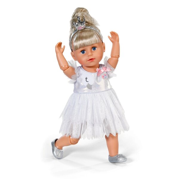 BABY Born Ballerina-Kleid 43 cm mit Schuhen und eleganter Krone