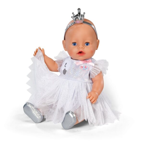 BABY Born Ballerina-Kleid 43 cm mit Schuhen und eleganter Krone
