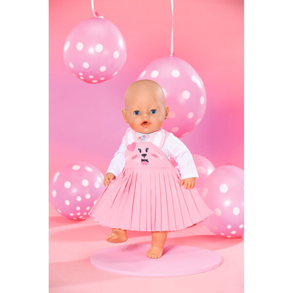 Hasen-Outfit für eine 43 cm große BABY born Puppe mit T-Shirt und Kleiderbügel