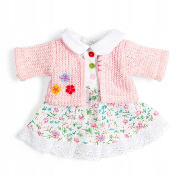Bigjigs Kleidung, Kleid und Pullover für eine 25 cm große Puppe, Größe S – Stoffspielzeug