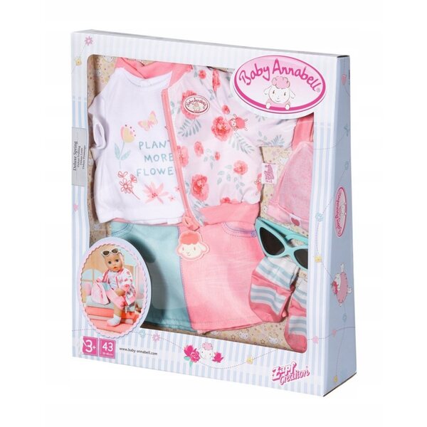 Abbigliamento Primavera Baby Annabell per bambole 39-46 cm completo moda
