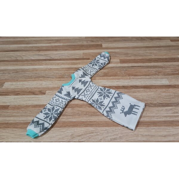 Kleid für eine modische Puppe: handgenäht, Wintermodell, hochwertige Kleidung