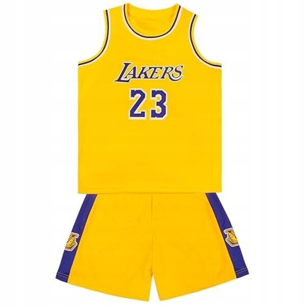 Completo Basket Bambino 2 Pezzi Canotta Senza Maniche e Pantaloncini