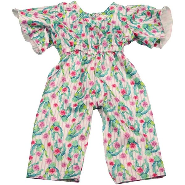 Blumenkleid für 18" amerikanische Puppen - Dehnbares und strapazierfähiges Kleid für 43-46 cm große Puppen
