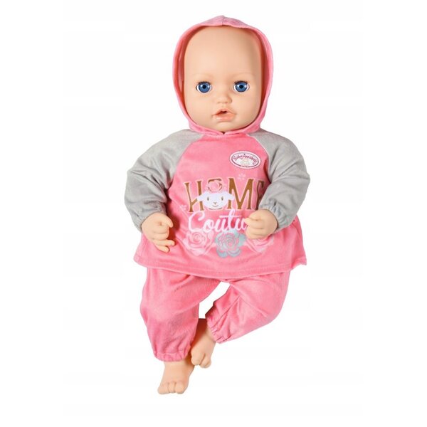 Baby Annabell-Trainingsanzug für Puppen 39–46 cm, rosa und grau, Set mit Kleiderbügel