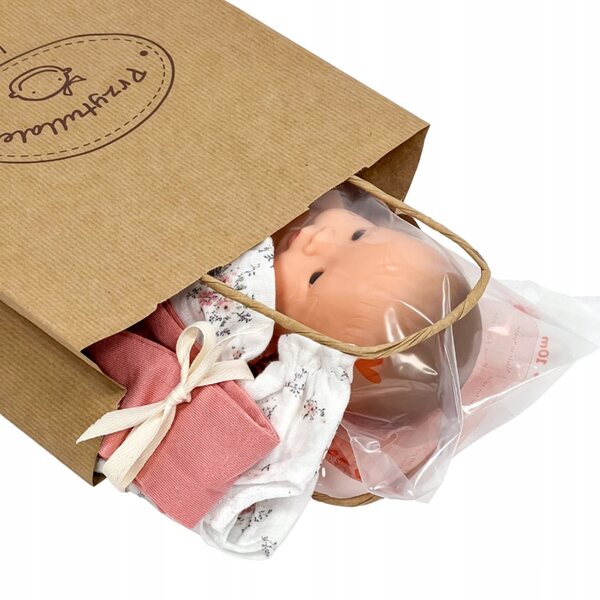 Asiatische Puppe 21 cm mit kompletter Przytullale-Bekleidung für Kinder ab 3 Jahren