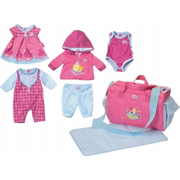 Baby Born-Set aus Kleidung und Accessoires für 43-cm-Puppen mit Tasche und Matratze
