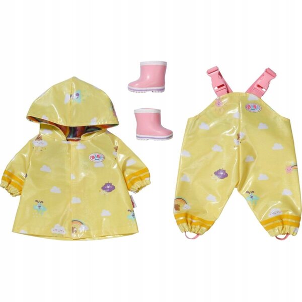 Baby Born Deluxe Regenbekleidungsset 43 cm Gelb für Puppen