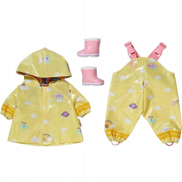 Baby Born Deluxe Regenbekleidungsset 43 cm Gelb für Puppen