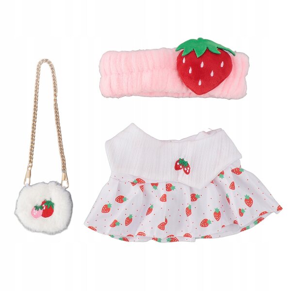 Bekleidungsset für die Born-Puppe mit Baumwollkleid und Accessoires