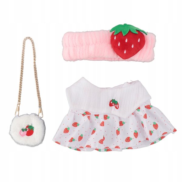 Bekleidungsset für die Born-Puppe mit Baumwollkleid und Accessoires