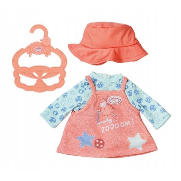Baby Annabell Kleidung 36 cm – Bequemes Kleid oder Latzhose für Puppen