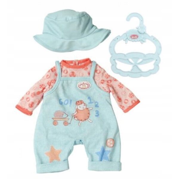 Baby Annabell Kleidung 36 cm – Bequemes Kleid oder Latzhose für Puppen