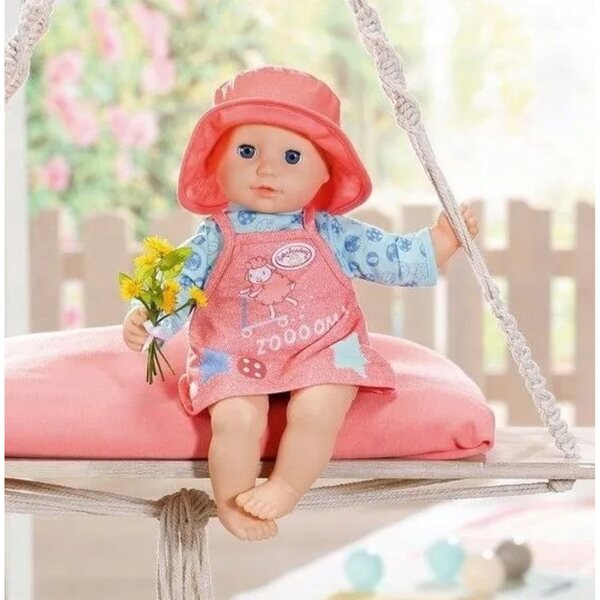 Baby Annabell Kleidung 36 cm – Bequemes Kleid oder Latzhose für Puppen