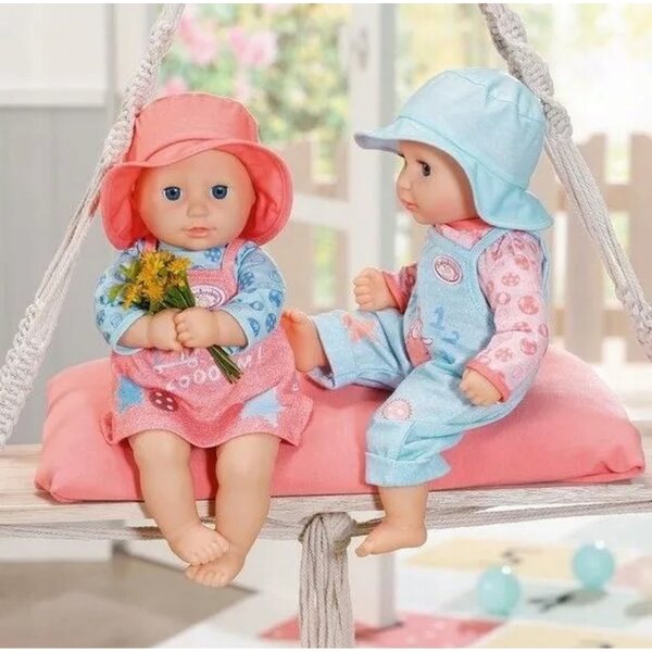 Baby Annabell Kleidung 36 cm – Bequemes Kleid oder Latzhose für Puppen