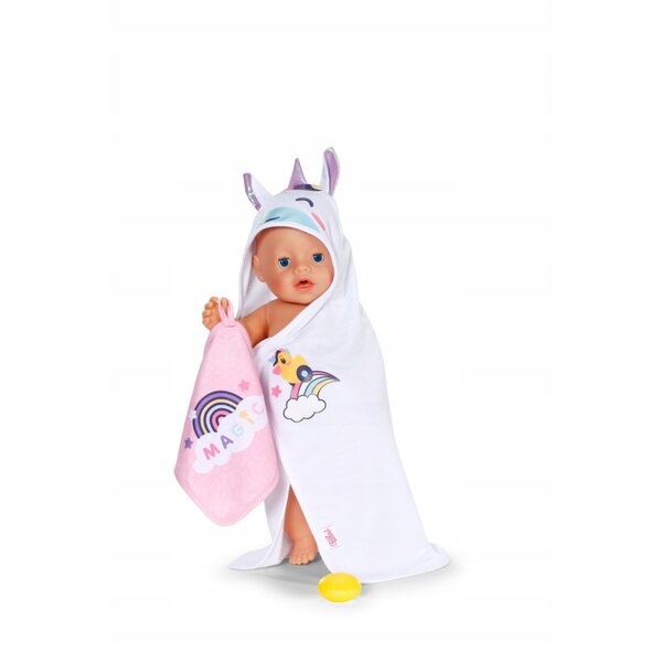 BABY born Unicorn Kapuzenhandtuch-Set für Kinder ab 3 Jahren