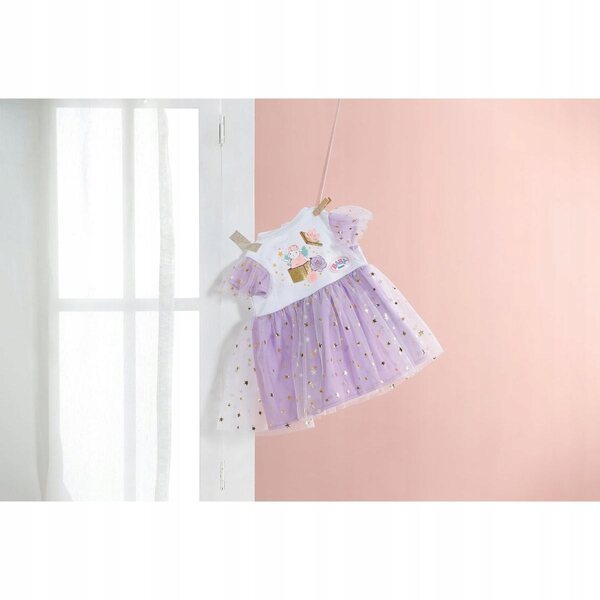 Baby Born Fliederkleid mit Tutu und goldenen Sternen für 43-cm-Puppen