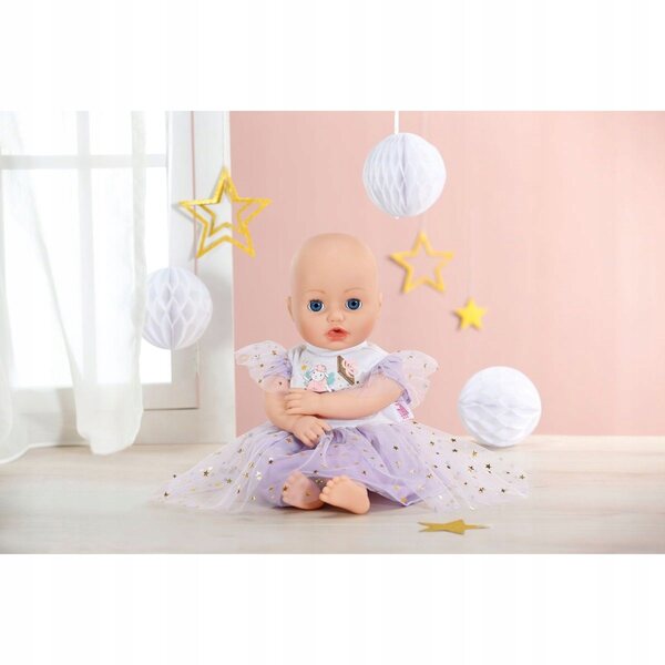 Baby Born Fliederkleid mit Tutu und goldenen Sternen für 43-cm-Puppen