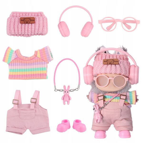 Costume per Bambole Labubu 1-3 Gen per Bambole da 17cm, Abbigliamento Premium