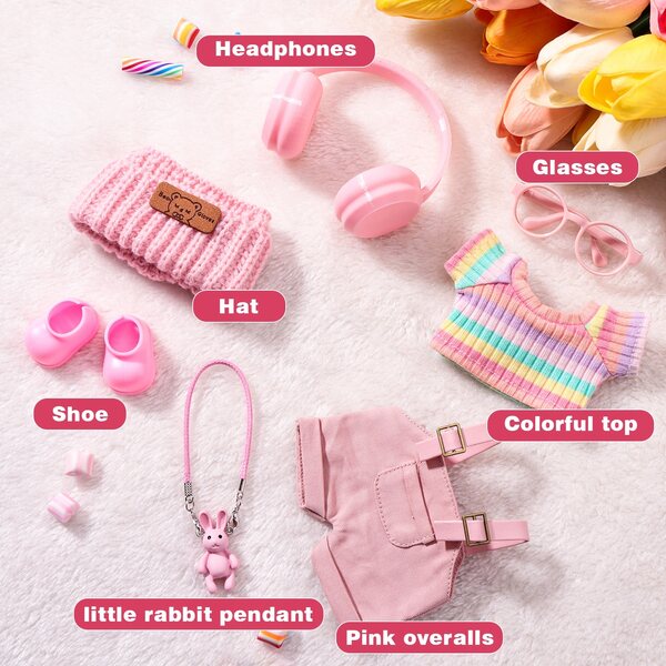 Costume per Bambole Labubu 1-3 Gen per Bambole da 17cm, Abbigliamento Premium