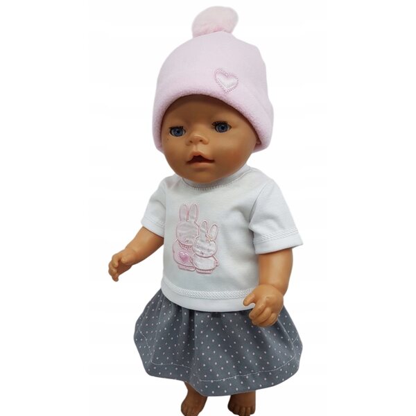 Completo giacca rosa per bambola Baby Born 42-45 cm, abbigliamento di qualità