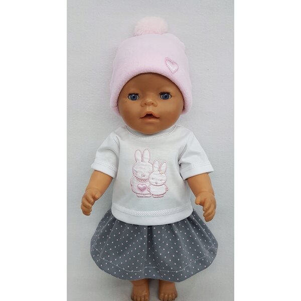 Completo giacca rosa per bambola Baby Born 42-45 cm, abbigliamento di qualità