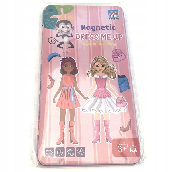 Gioco magnetico di abbigliamento per bambole in scatola per bambini da 3 anni