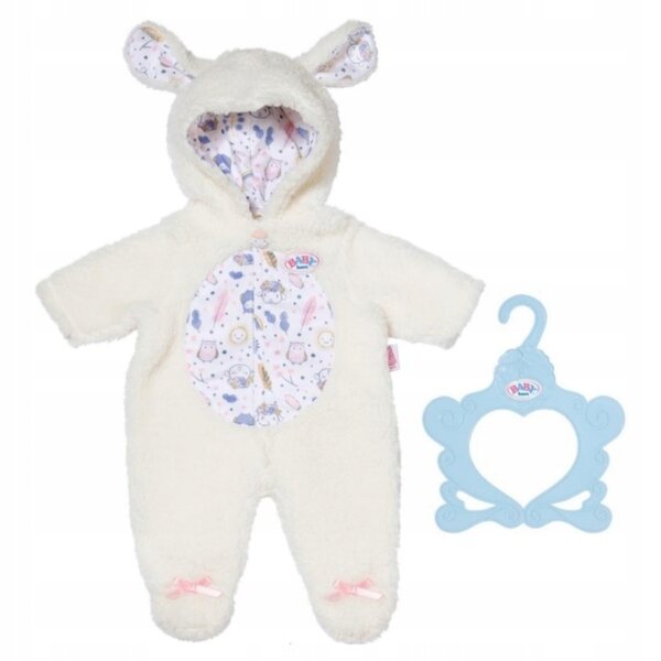 Baby Born Combinaison Onesie Ouaie pour Poupée 43 cm – Kostüm Mouton Doux et Confortable