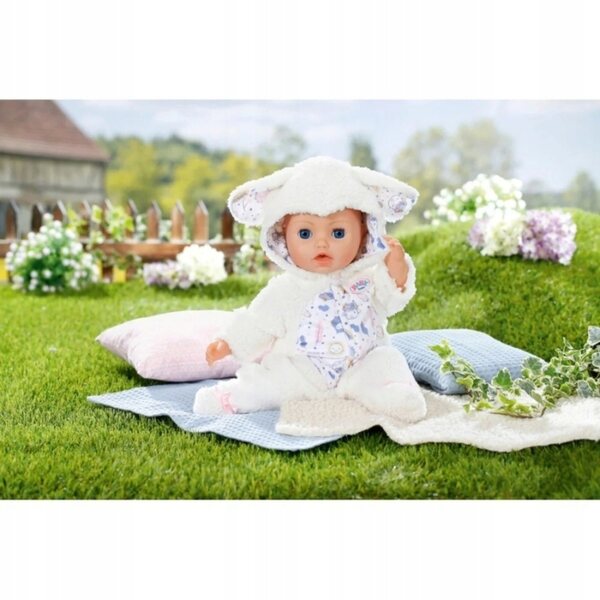 Baby Born Combinaison Onesie Ouaie pour Poupée 43 cm – Kostüm Mouton Doux et Confortable