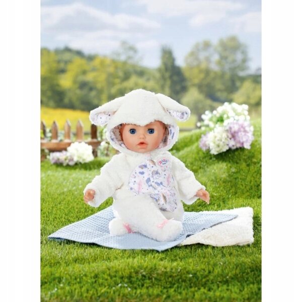 Baby Born Combinaison Onesie Ouaie pour Poupée 43 cm – Kostüm Mouton Doux et Confortable