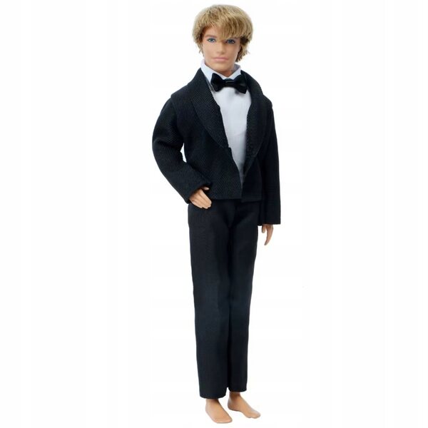 Elegantes Komplett-Outfit für die Ken-Puppe mit Hemd, Jacke und Schuhen