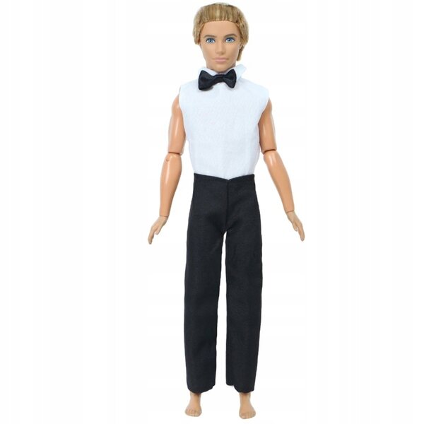 Elegantes Komplett-Outfit für die Ken-Puppe mit Hemd, Jacke und Schuhen