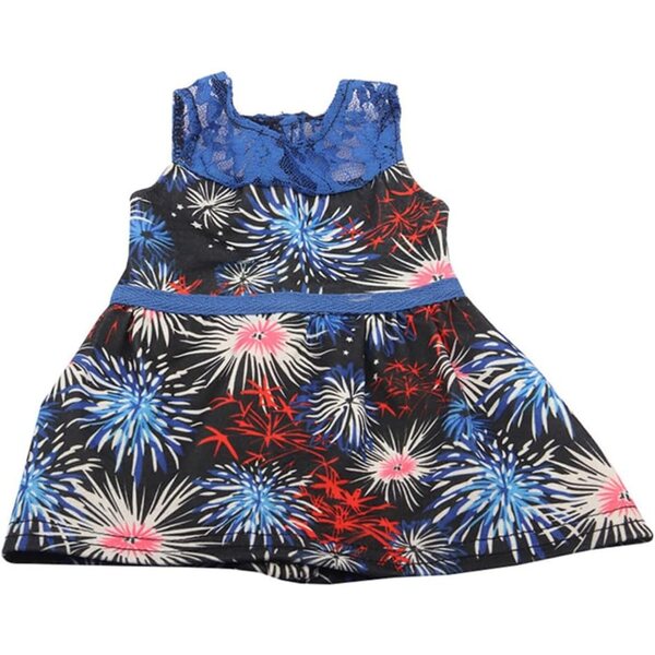 Spitzenkleid für 18-Zoll-Puppen – Freizeitkleid mit Feuerwerk 43–46 cm