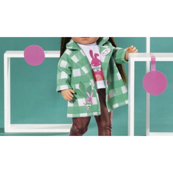 Completo Baby Born Deluxe 43 cm con Piumino, Leggings e Cappellino per Bambole
