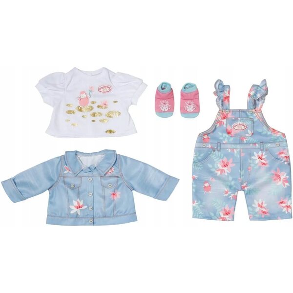 Baby Annabell Deluxe Jeans-Kleidungsset für 43 cm große Puppen