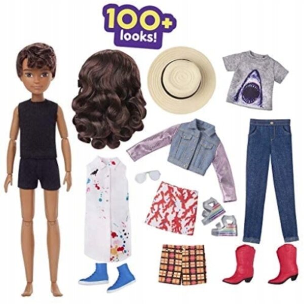 Mattel Creatable World 27 cm große Puppe mit Kleidung und Accessoires zum Verkleiden