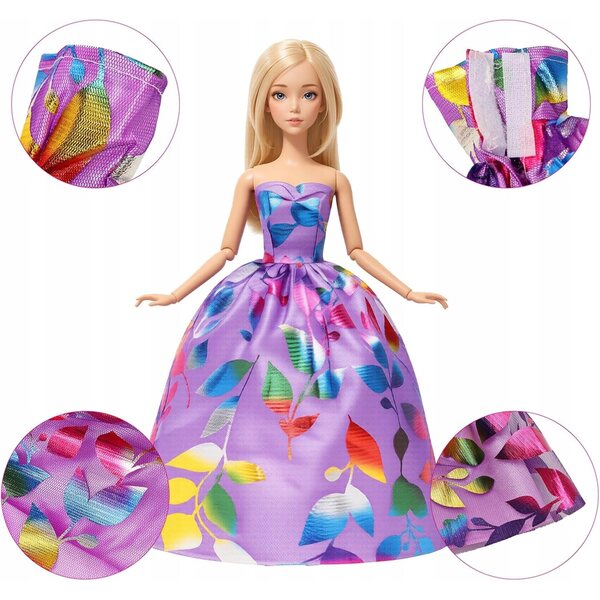 Set Abiti e Accessori per Bambole con Scarpe e Borse Colorate