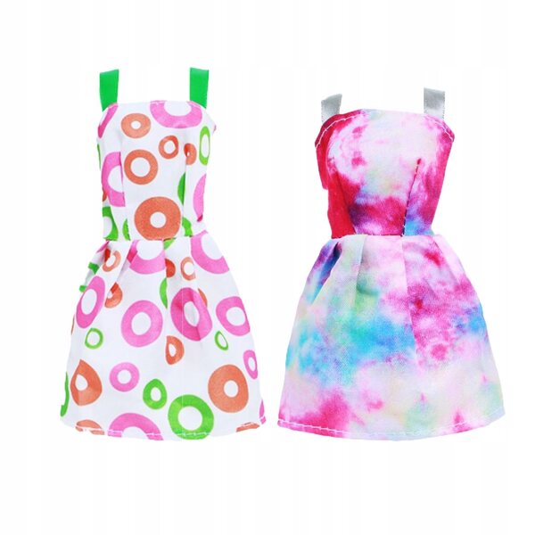 Set Abiti e Accessori per Bambole con Scarpe e Borse Colorate