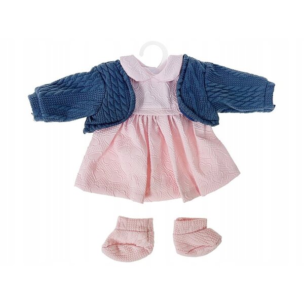 Hochwertiges 40-cm-Puppenbekleidungsset mit Kleid und Bolero