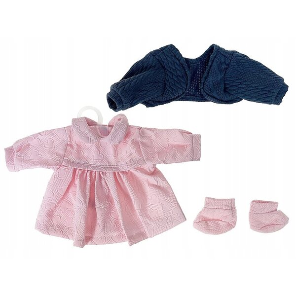 Hochwertiges 40-cm-Puppenbekleidungsset mit Kleid und Bolero