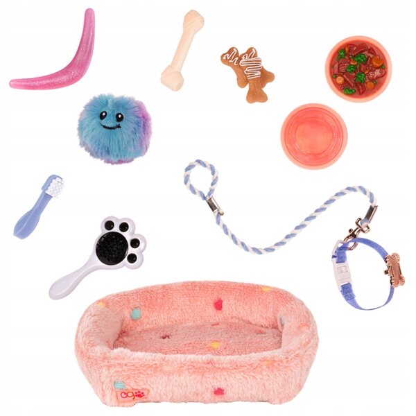 Komplettes Hundepflegeset mit Hundehütte, Halsband, Leine und Zubehör von Our Generation