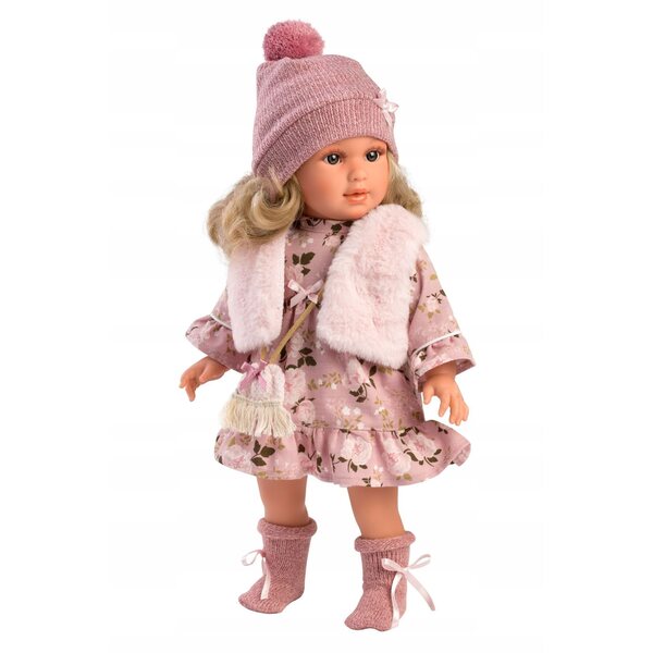 Garnitur Llorens P540-42 für 40 cm Puppe, rosa, handgefertigtes 5-teiliges Set