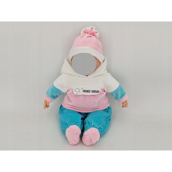 Kleidungsset für 40-cm-Puppe mit PVC-Tasche und Hundemuster