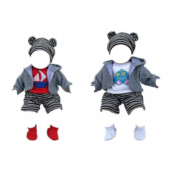 Sacco a pelo per bambola 45 cm Adar - tessuto certificato CE, EN71 per bambini 3+