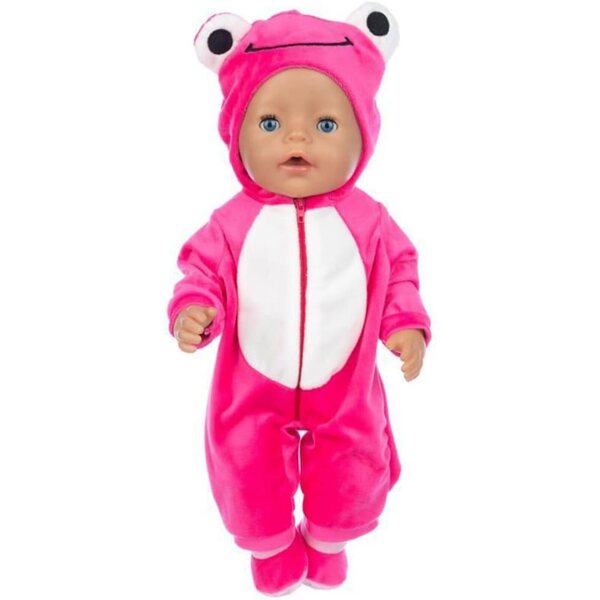 18-Zoll-Puppenkleidung Plüsch-Winteroutfit mit Socken odulu