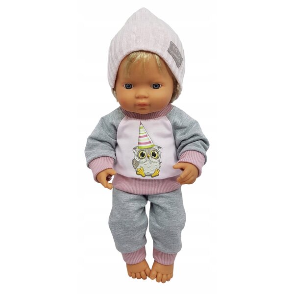 Dres con maglietta e cappellino per bambola Miniland 38 cm - abbigliamento di alta qualità