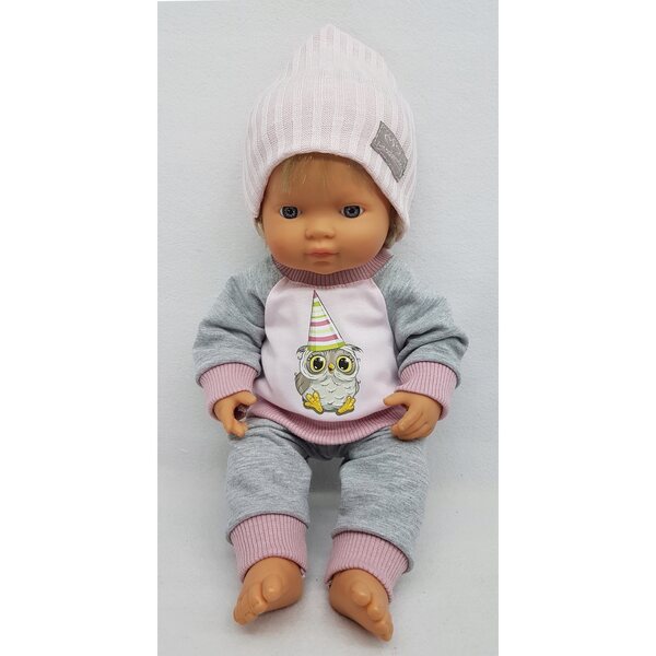 Dres con maglietta e cappellino per bambola Miniland 38 cm - abbigliamento di alta qualità
