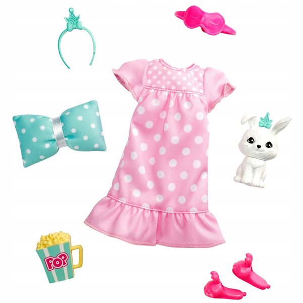 Barbie Prinzessin Abenteuer mit Hase – Set aus Kleidung und Accessoires für Kinder ab 3 Jahren